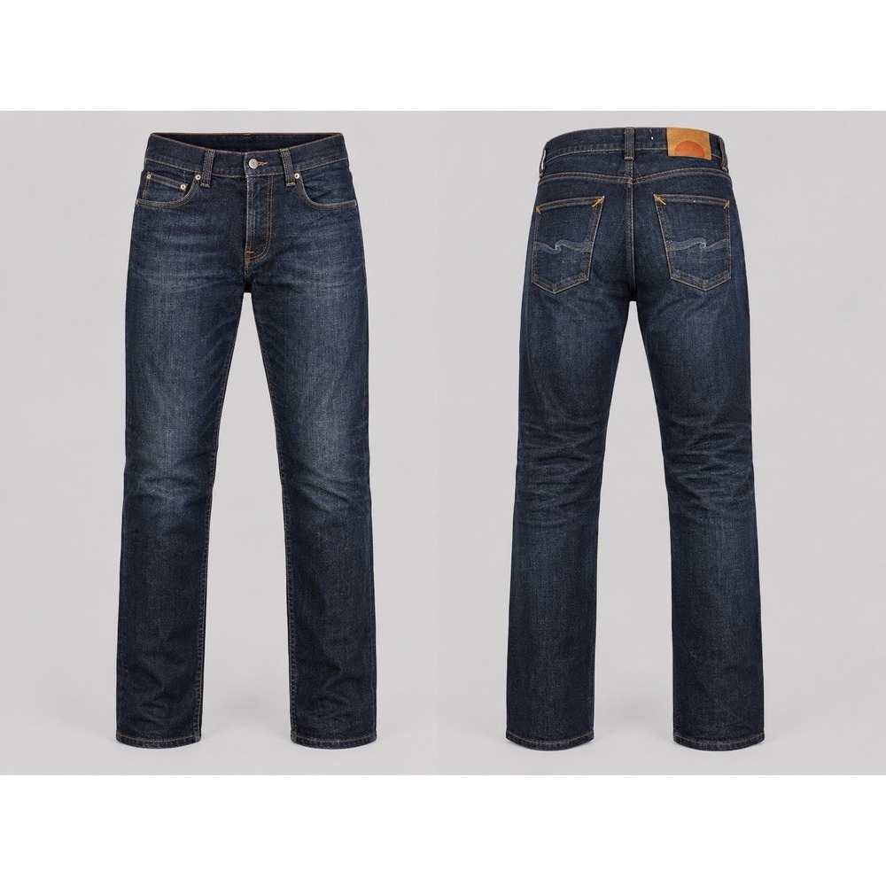 Nudie Jeans Co Lean Dean Dry AQUAMARINE Men 31X32 Slim Tapered